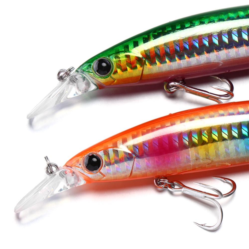 Mồi Câu Cá Giả Dạ Quang Cứng 110mm 19g Chuyên Nghiệp