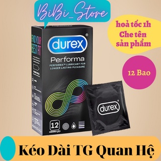 [Durex Performa] Bao Cao Su Durex Performa 12C Chính Hãng Giúp Kéo Dài Thời Gian Yêu, Chống Xuất Tinh Sớm [CHE TÊN 100%]