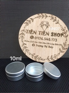 Hũ thiếc bạc, vàng 10ml