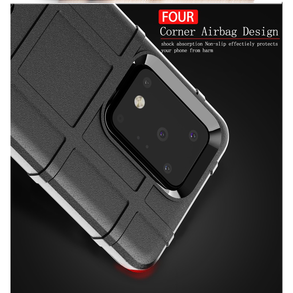Ốp điện thoại nhựa silicon mềm họa tiết khiên viền nổi chống sốc cho Samsung Galaxy S20 Ultra S20 FE Plus