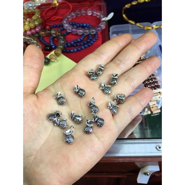 Charm treo túi tiền bạc 925
