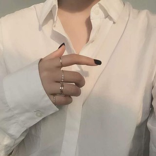 Nhẫn Set mạ vàng thiết kế đơn giản