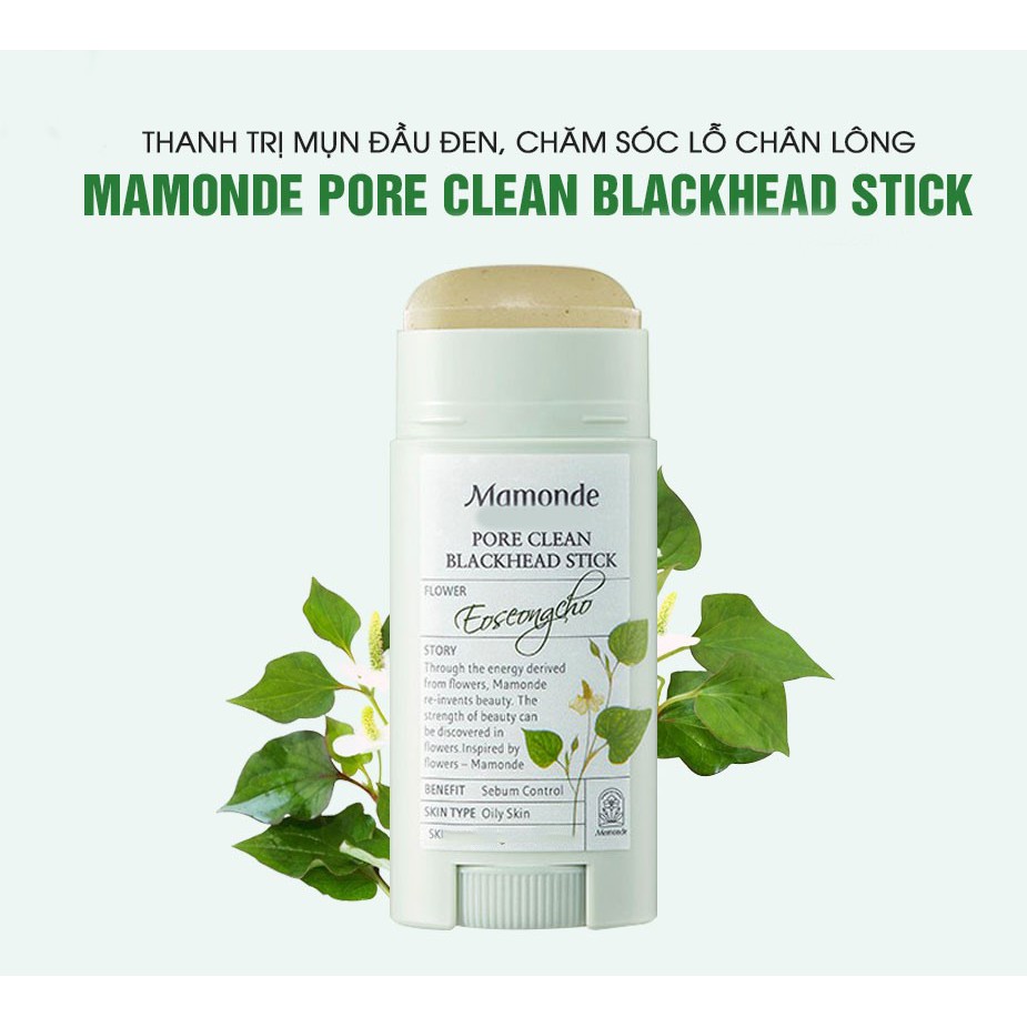 THANH LĂN HÚT MỤN MAMONDE PORE CLEAN BLACKHEAD STICK 18G