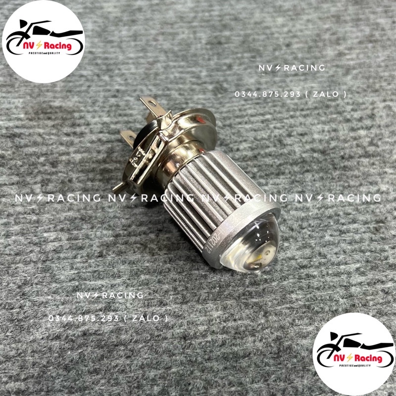 Bóng led H4 bi cầu 3 chân siêu sáng