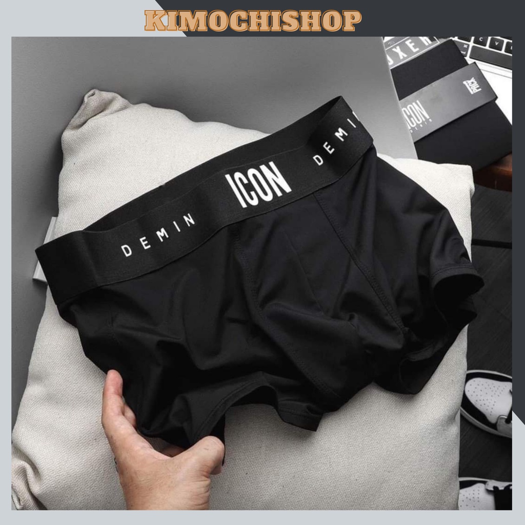 Quần Lót Nam Boxer Thun Lạnh ICON Co dãn 4 chiều, Quần Sịp Nam Cao Cấp Hàng Hiệu ICON01