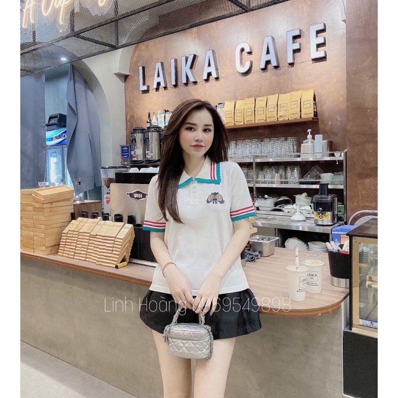 Áo Len Cổ Dức Thêu Ong Siêu Xinh