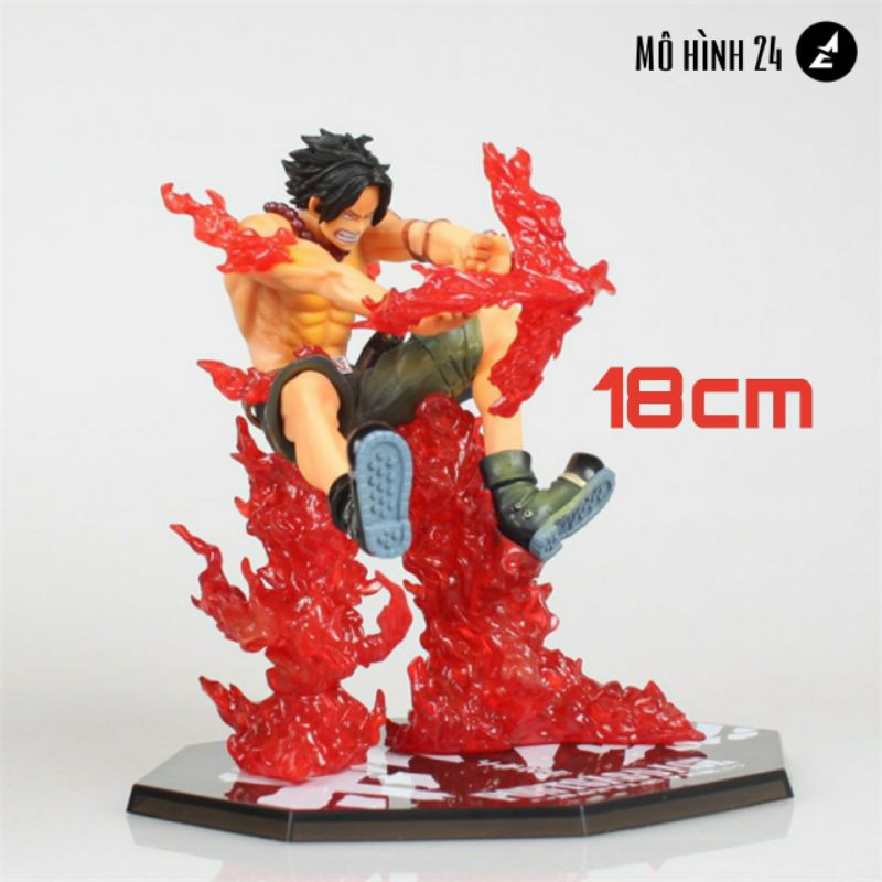 [RẺ VÔ ĐỊCH] Mô hình cao cấp Ace Hỏa quyền battle ver chữ thập fig one piece anh trai luffy