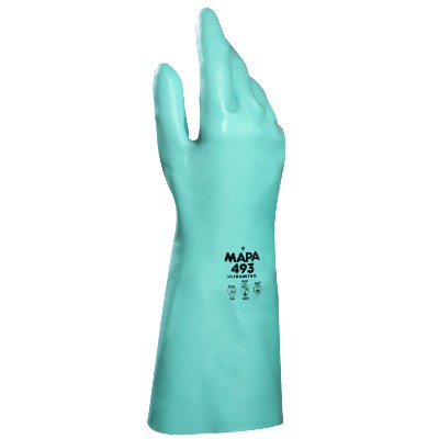 GĂNG TAY CHỐNG HÓA CHẤT DÀI 39CM HÃNG MAPA CODE 493