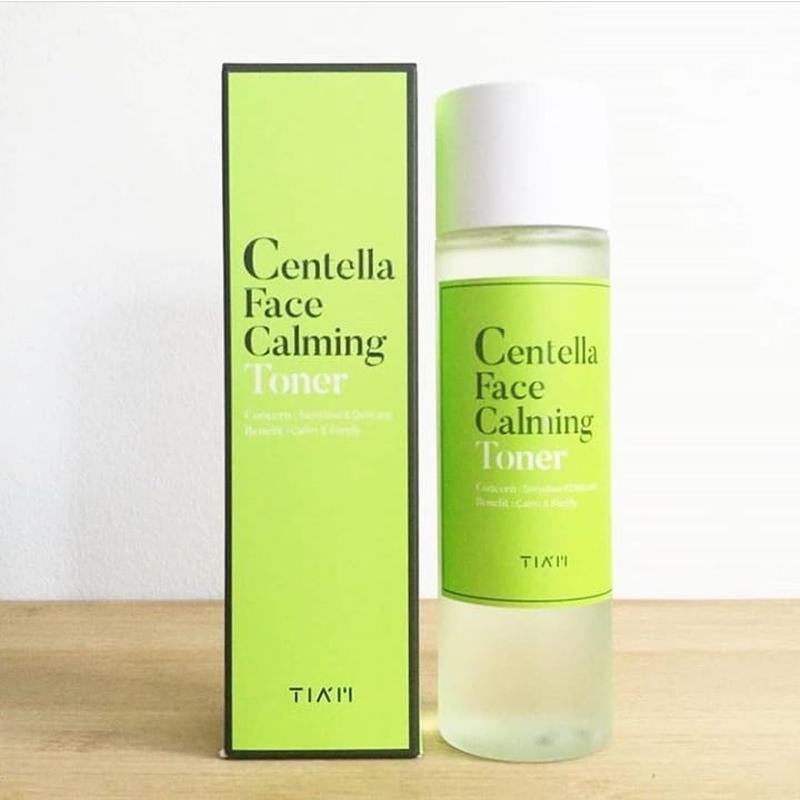 NƯỚC HOA HỒNG LÀM DỊU DA, KHÔNG CỒN CHIẾT XUẤT RAU MÁ TIAM CENTELLA FACE CALMING TONER 180ML CHÍNH HÃNG - 10025