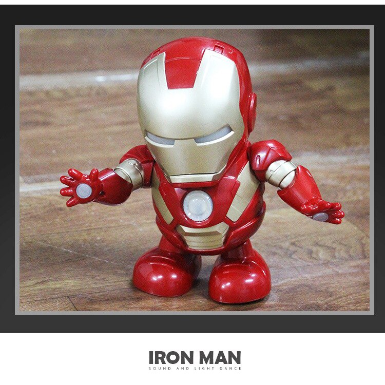 Mô Hình Nhân Vật Iron Man Nhảy Múa + Đèn Led