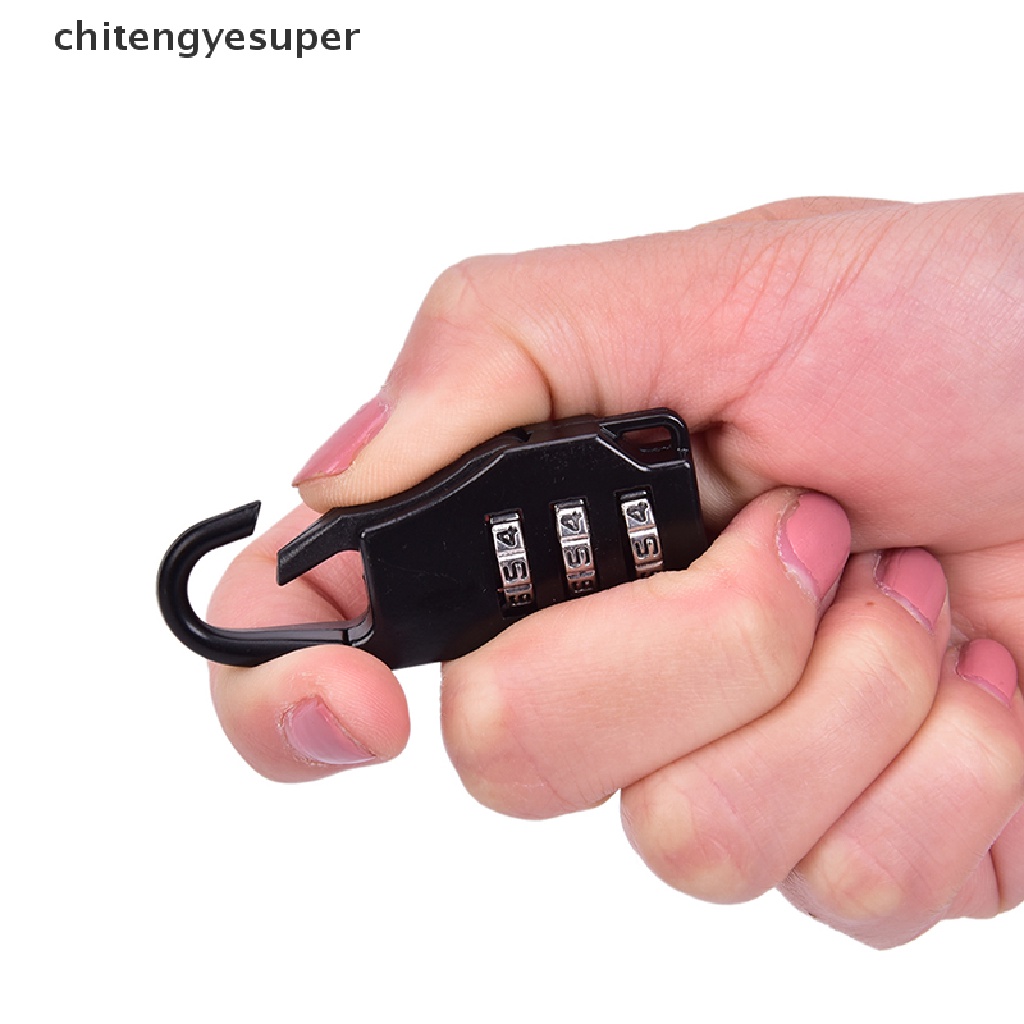 Chitengyesuper 1pc Camping Equipment Outdoor Multi Tool Luggage Password Lock Padlock CGS