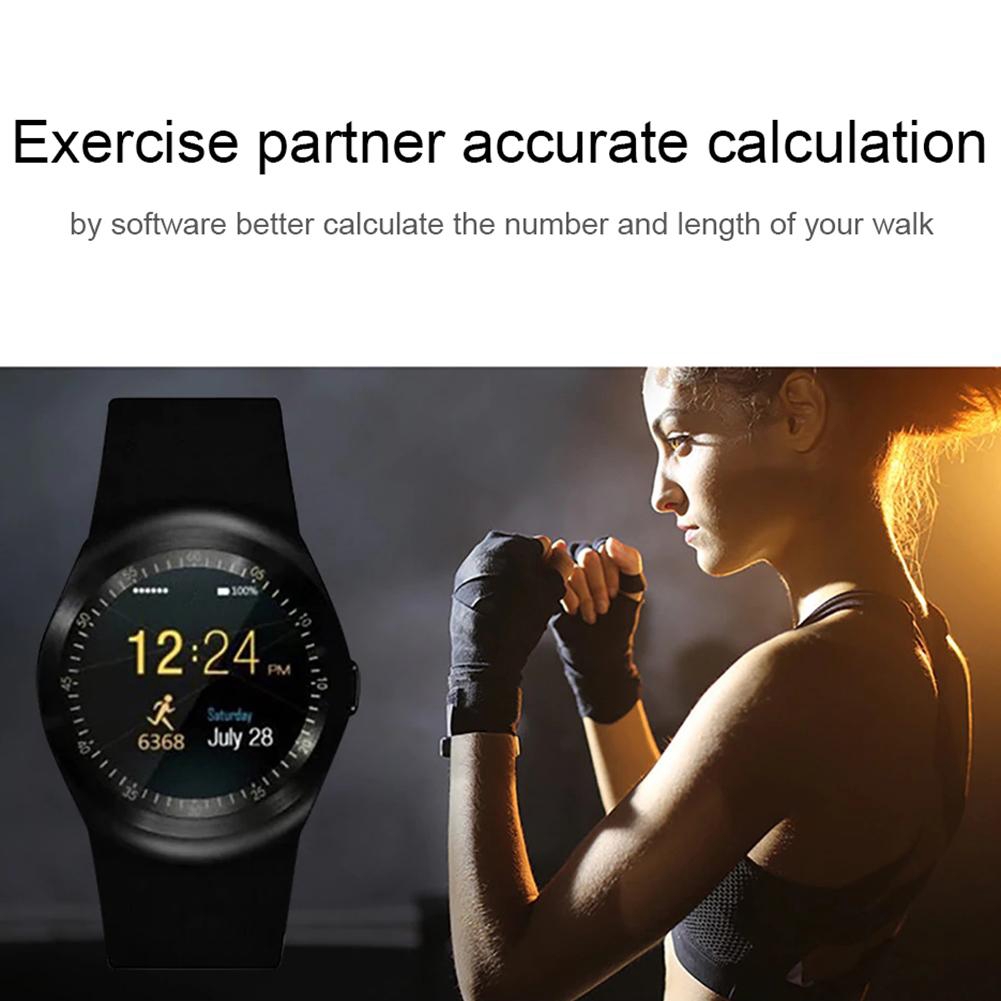 Smart Y1 Bluetooth V3.0 Watch Round Support Calling Pedometer Smartwatch