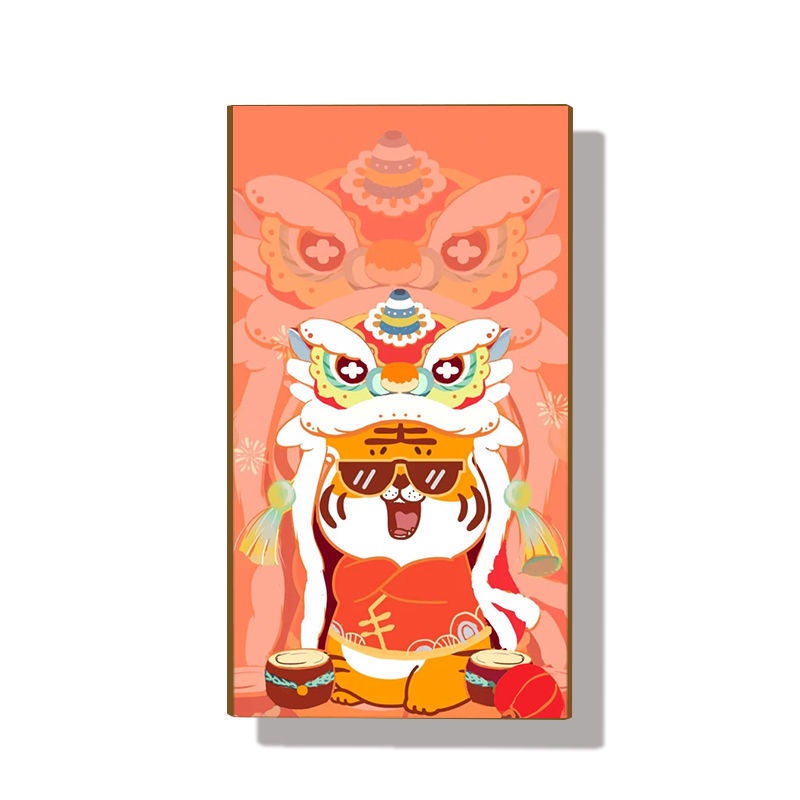 Hộp Đựng Thuốc Lá Có Nắp Trượt Tự Động Hình Hổ Hoạt Hình Dễ Thương Nhỏ Gọn