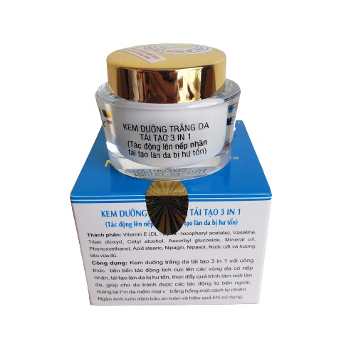 Kem dưỡng trắng da mặt tái tạo 3 in 1 New Today linh chi 20g