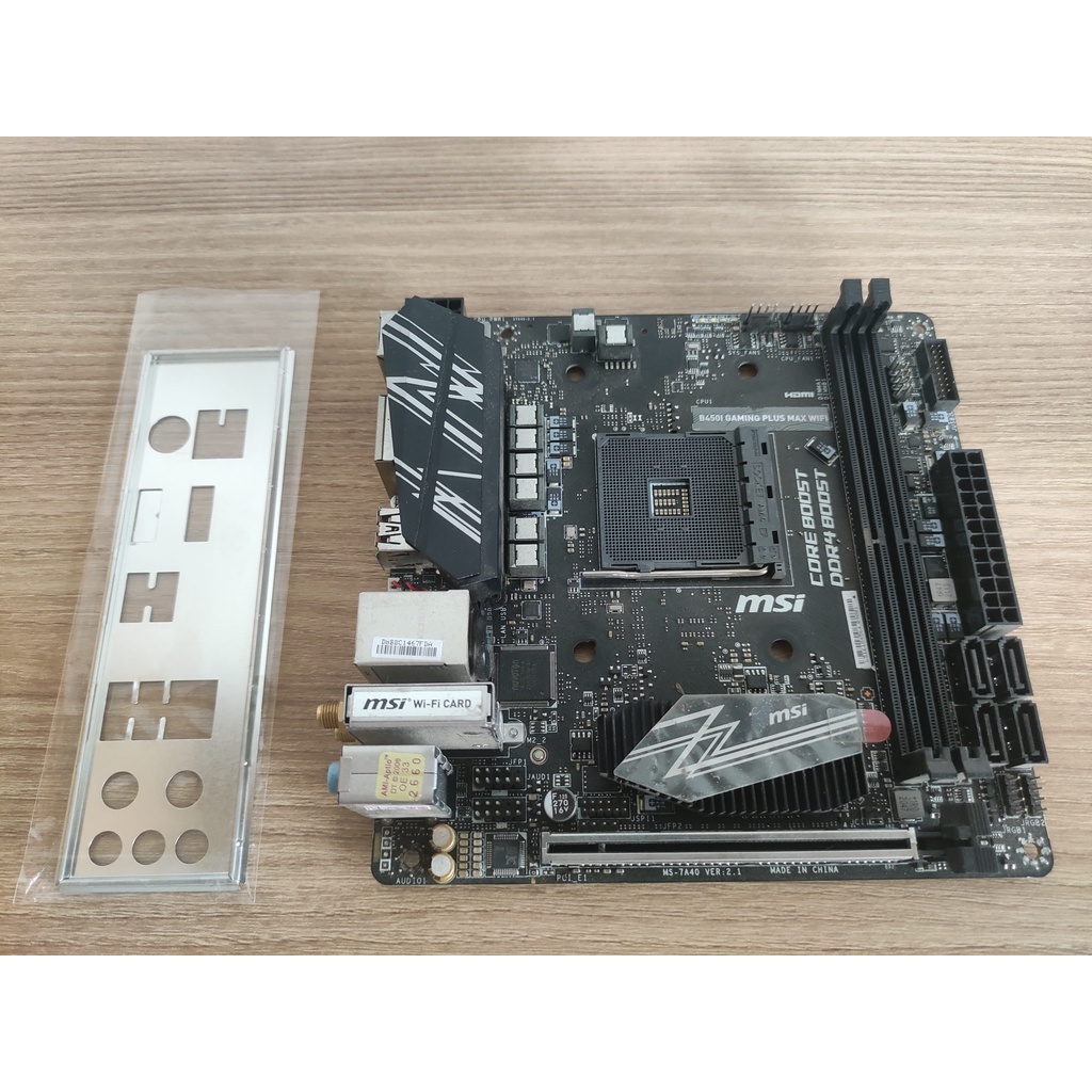 Bo mạch chủ MSI B450I GAMING PLUS MAX WIFI (B450 ITX)