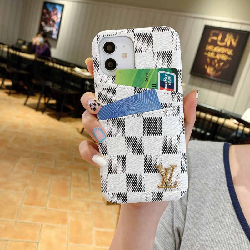 Ốp điện thoại da cứng họa tiết Houndstoothy cho iPhone 13 12 11 Pro Max Mini XS XR X 8 7 6 6S Plus + SE 2020