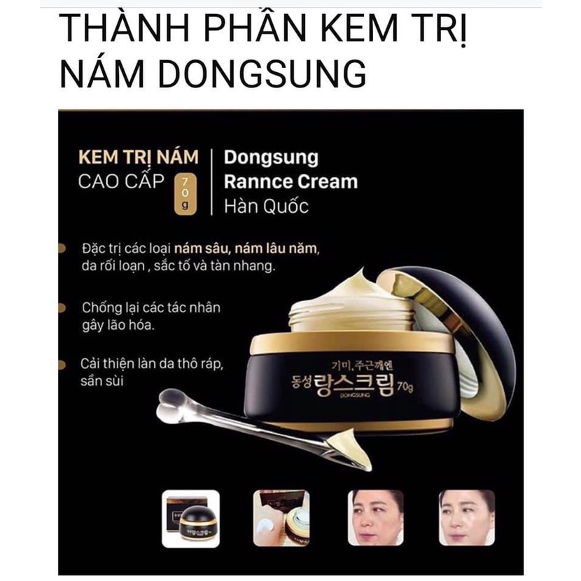 Kem hỗ trợ giảm Nám Dongsung Rannce Cream Mini 10g