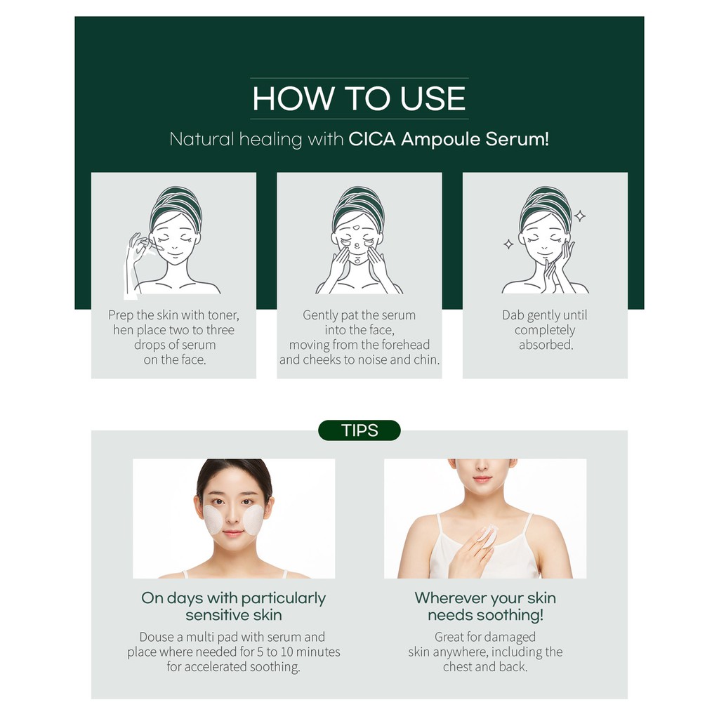 Huyết thanh cao cô đặc Wellderma Cica Treatment Repair Ampoule Serum 50ml
