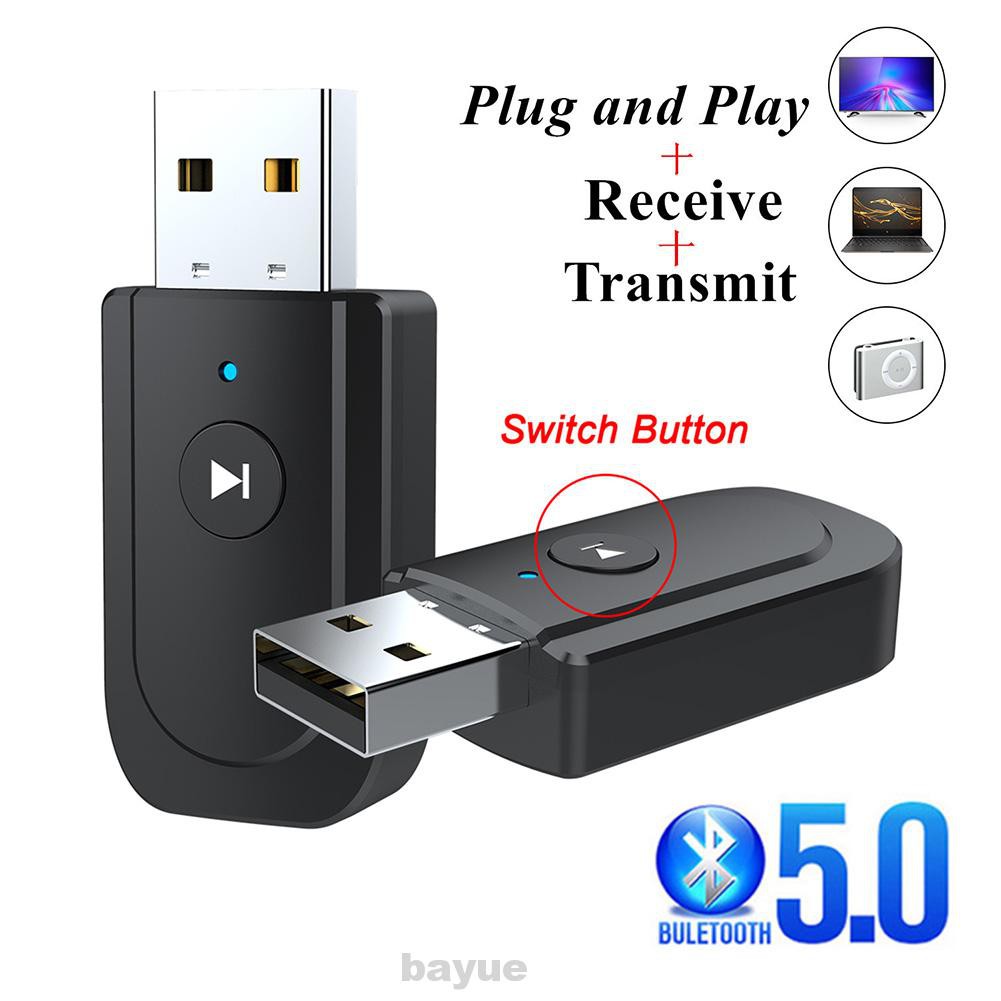 Bộ Thiết Bị Thu Phát Âm Thanh Bluetooth 5.0 3.5mm 3 Trong 1 Cho Xe Ô Tô