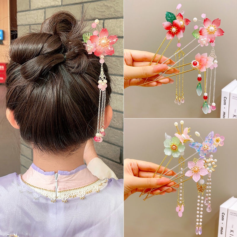 Trâm Cài Tóc Thiết Kế Tua Rua Phong Cách Cổ Điển Cho Nữ