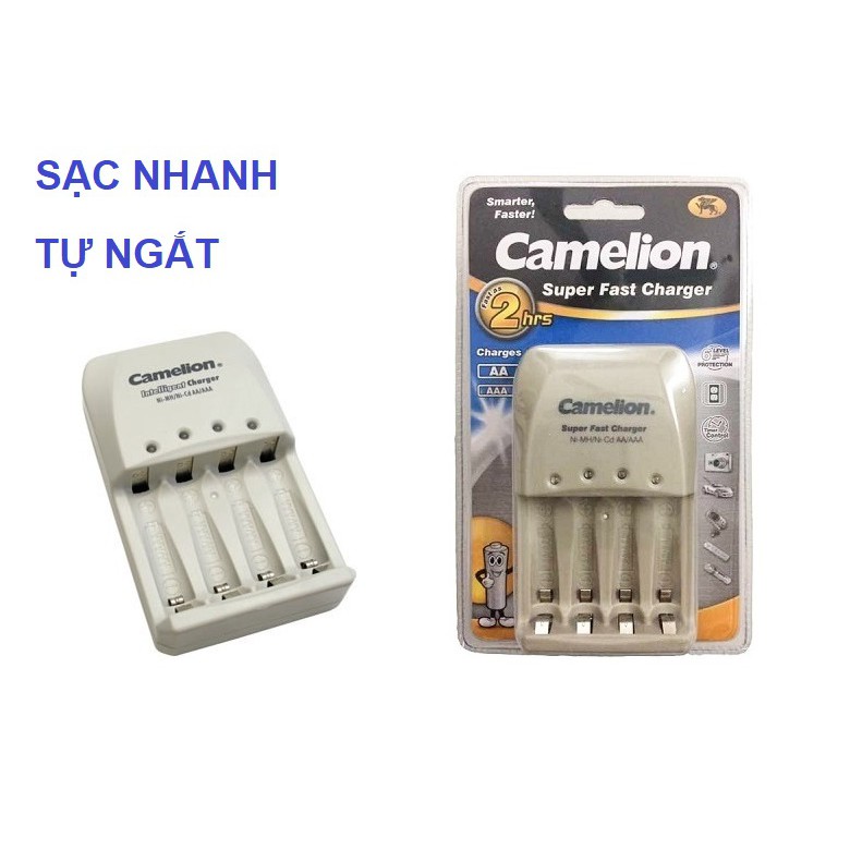 Bộ Sạc Nhanh Pin Tiểu AA AAA Tự Động Ngắt Camelion BC0905A