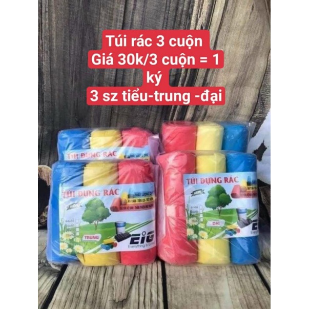 1 ký bịch đựng rác 3 cuộn