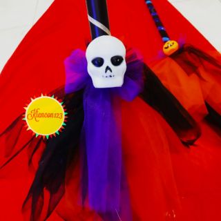 cây chổi phù thủy có đèn hóa trang halloween