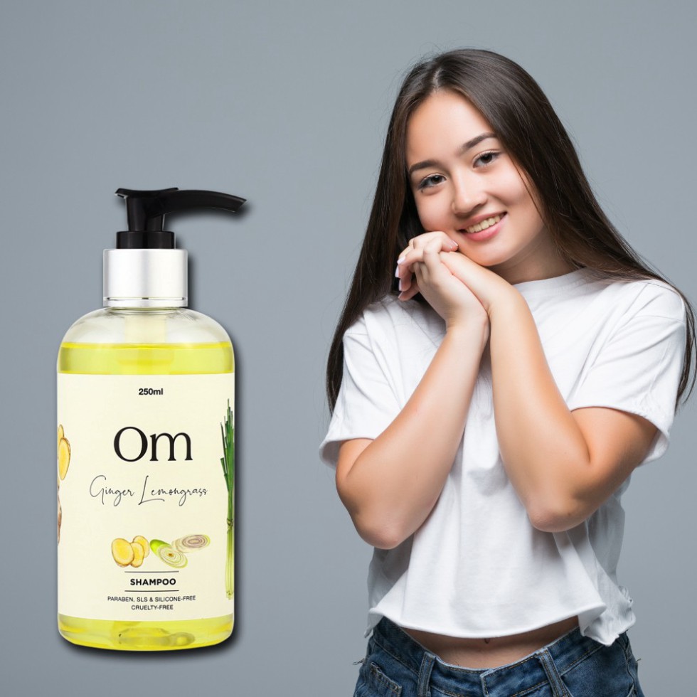 Dầu gội gừng sẻ sả chanh Om Foutain ngăn ngừa rụng, kích thích mọc tóc lọ 250ml