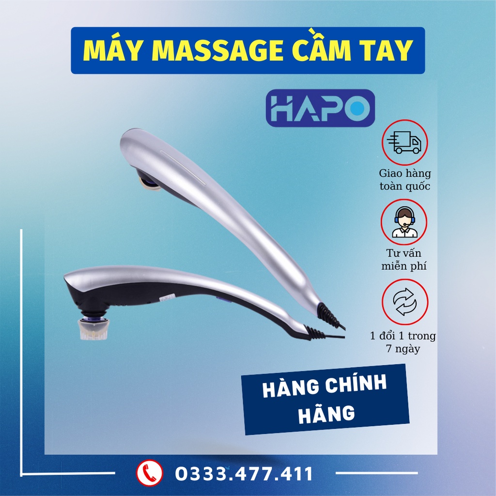 Máy Massage Cầm tay Hapo Công Nghệ Nhật Bản , Máy Mát Xa Chuyên Sâu Toàn Thân Cao Cấp