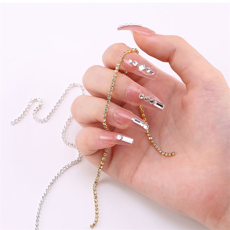 Hộp 600 Hạt Pha Lê Tráng Gương Dùng Trang Trí Móng Tay DIY