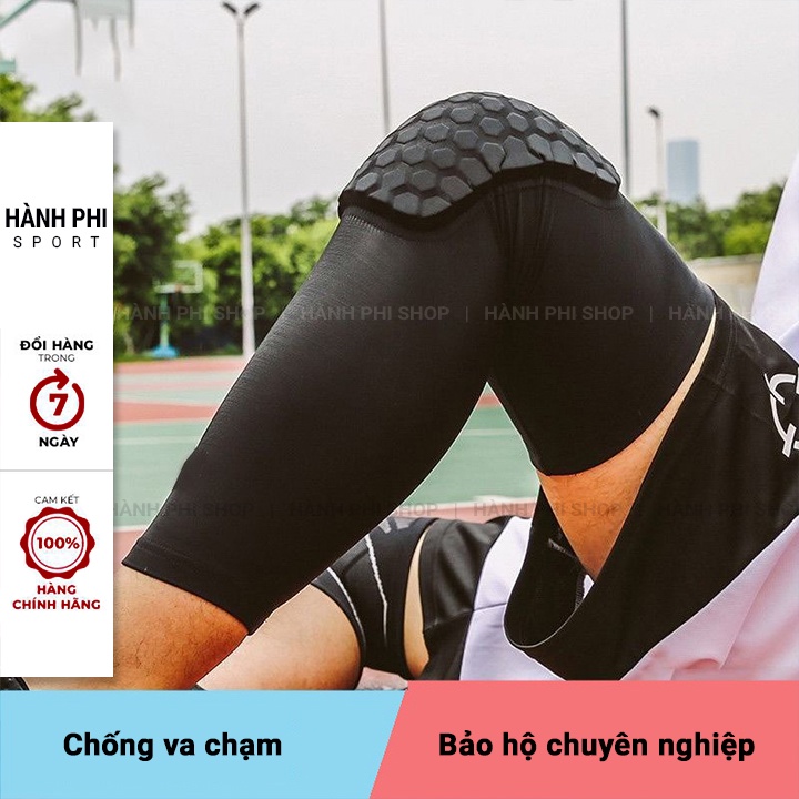 Băng đầu gối có đệm Shopee HÀNH PHI - Băng Bảo Vệ Đầu Gối Tổ Ong Bảo hộ chấn thương Tập GYM Thể thao Cao Cấp (1 chiếc)