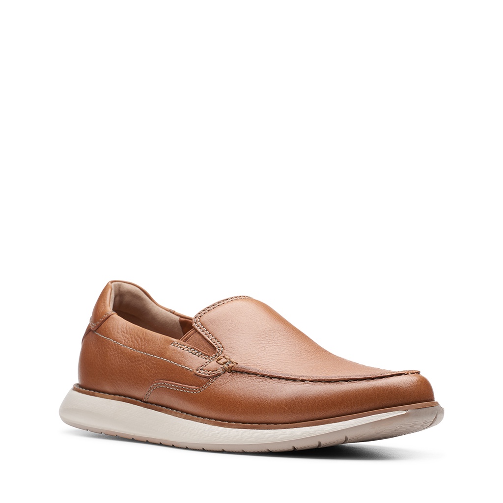 Giày Da lộn Nam CLARKS Un Pilot Step Màu Navy và Tan