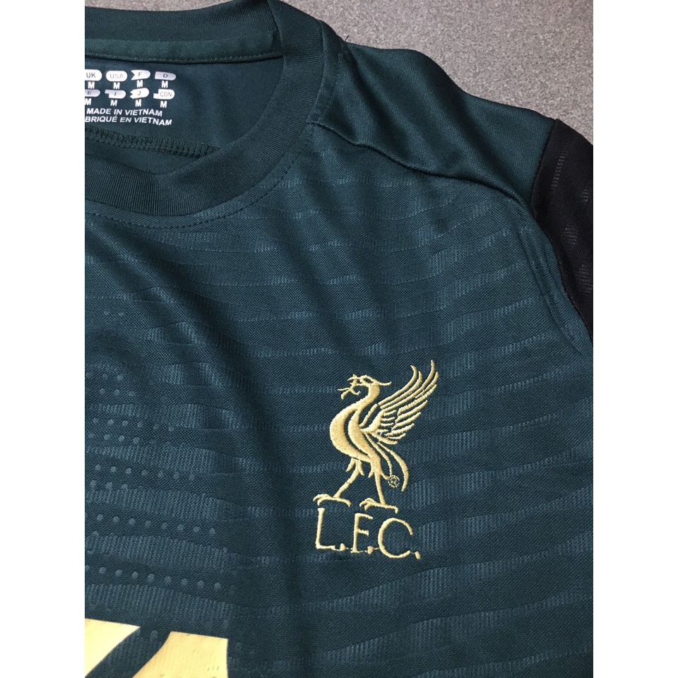 Bộ quần áo đá banh Liverpool training xanh két Hàng FEX thái cao cấp 2023-FLG