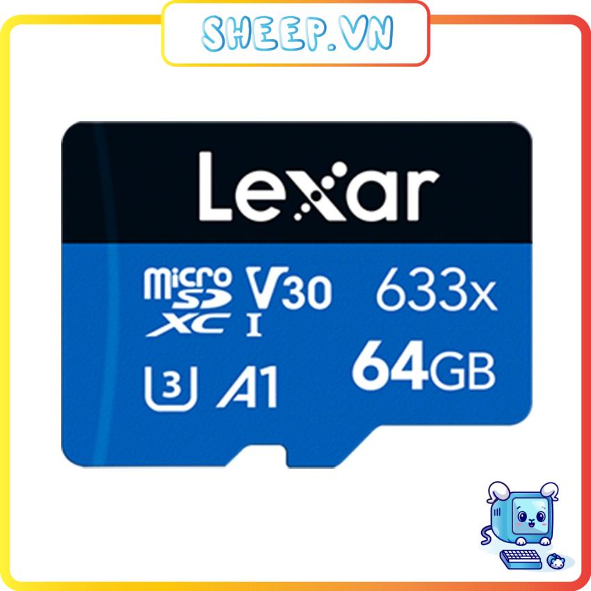 Thẻ nhớ LEXAR 64GB microSDXC U3, V30, A1 - LSDMI64BB633A