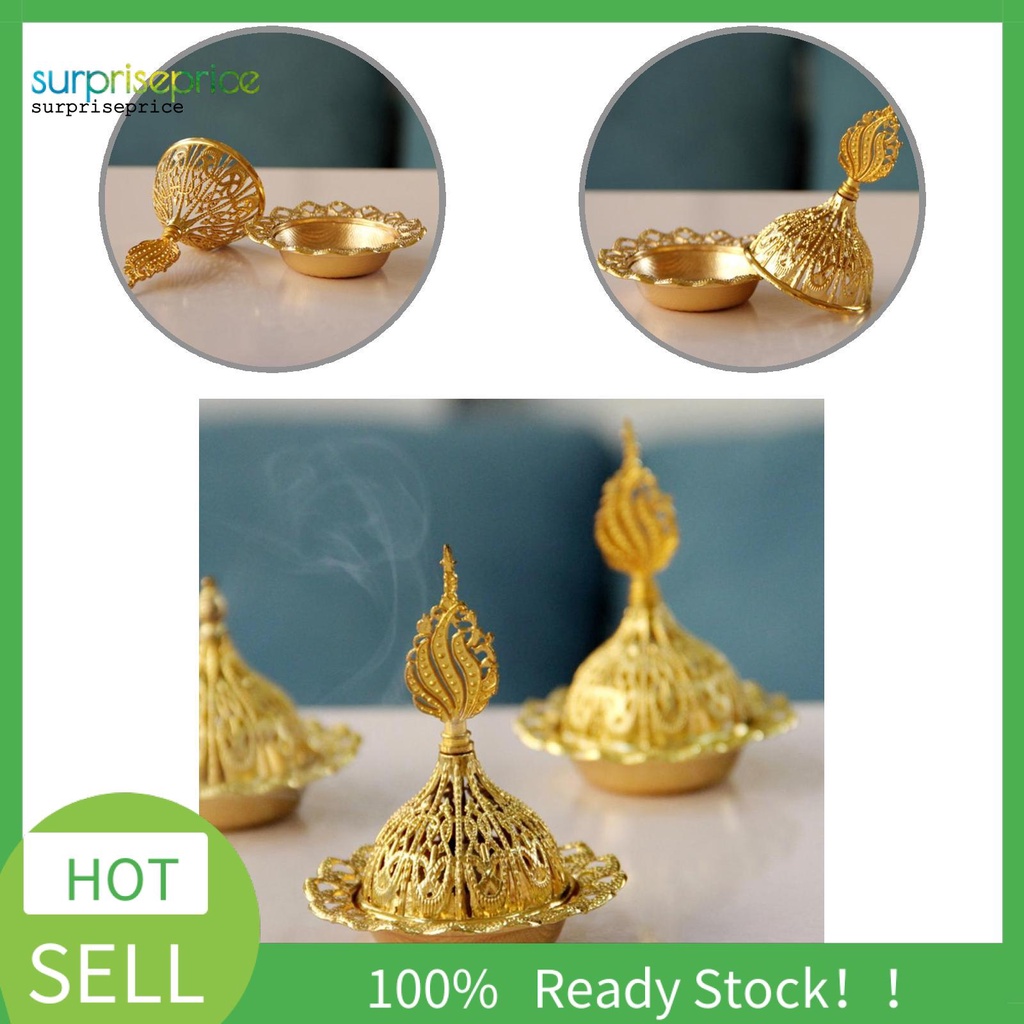 Đế đốt trầm hương bằng kim loại trang trí nhà cửa