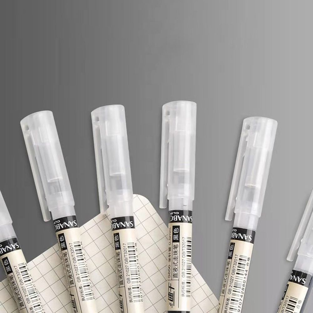 Bút mực gel dạng lỏng thẳng có độ bóng cao ngòi 0.5mm nhanh khô
