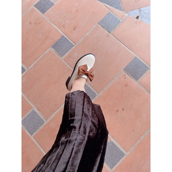 GIÀY LOAFER NƠ VẢI SIZE 35-40