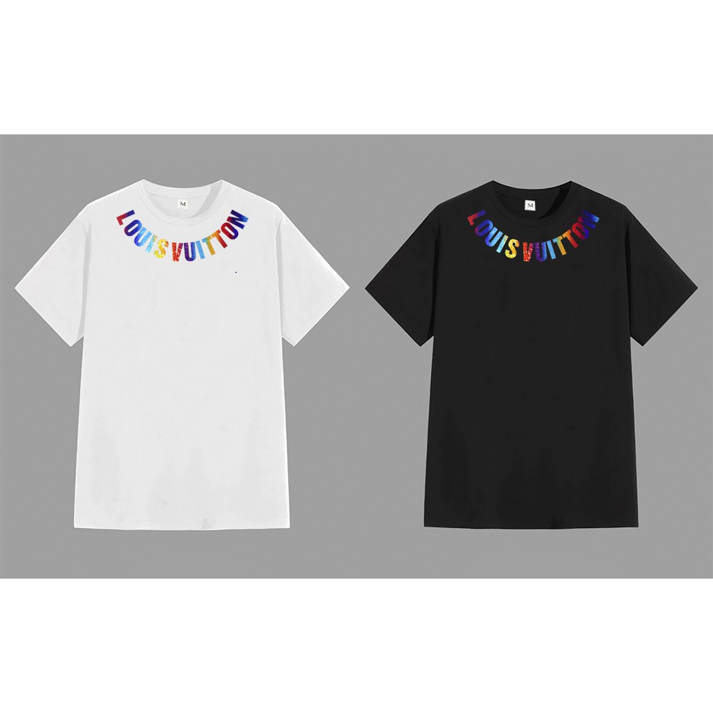 Áo Thun From Rộng LOUIS VUITTON Hiệu Ứng Hologram Kim Tuyến 7 màu