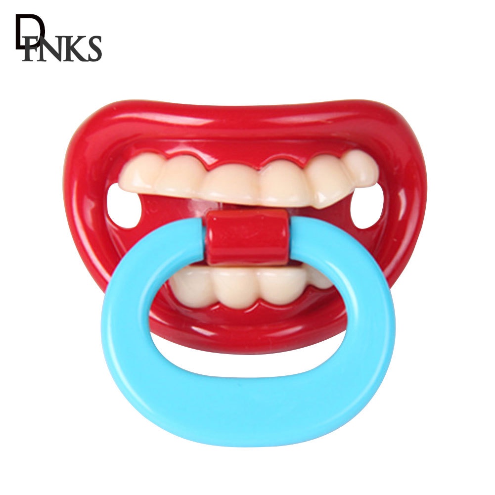 Núm ti giả hình hàm răng miệng to vui nhộn cho bé