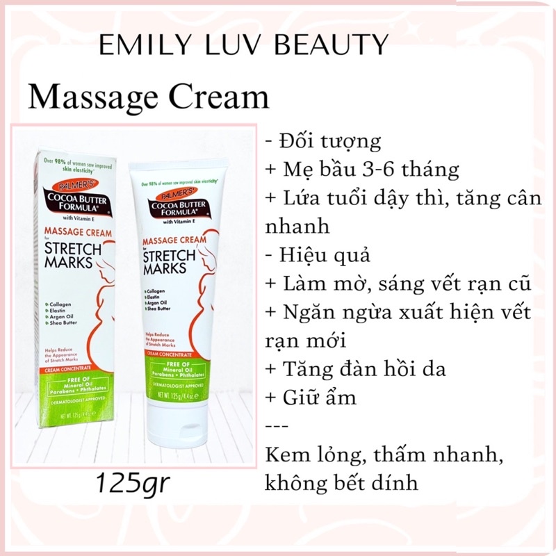 Kem chống rạn da cho mẹ bầu Palmer’s Cacao Butter Formula