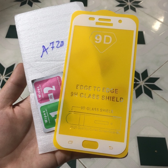 Samsung A7 2017_Kính cường lực 9D Full màn hình cao cấp