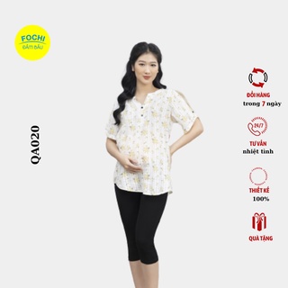 Quần bầu zip lửng cạp chéo fochi thiết kế cạp chéo độ co giãn 300%, quần co giãn 4 chiều thoải mái qa020