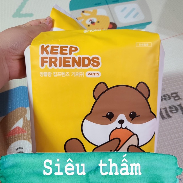 Tã bỉm enblanc keep friends đủ size dán/quần S40/M32/L28/XL24