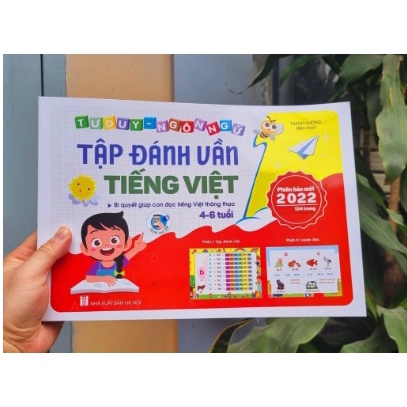 Tập đánh vần tiếng Việt phiên bản mới 2022 kèm file đọc quét mã QR và video hướng dẫn cách ghép vần
