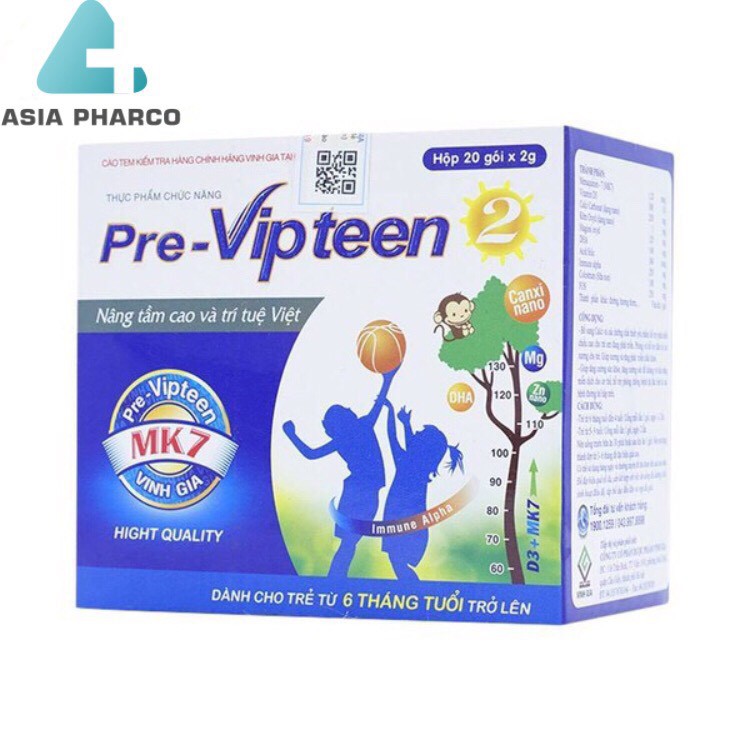 Pre-Vipteen 2- Tăng chiều cao, tăng cường sức đề kháng