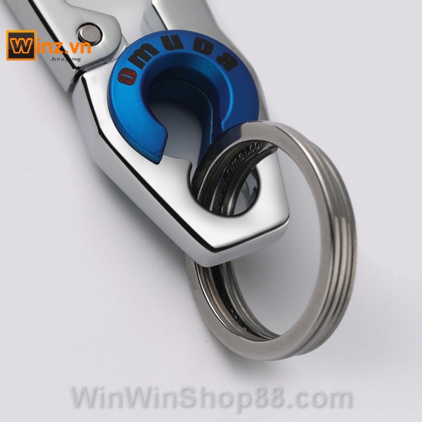 Móc chìa khóa ô tô xe hơi OMUDA chính hãng sang trọng hàng cao cấp lịch lãm cho dân văn phòng thép không gỉ OMUDA A3748