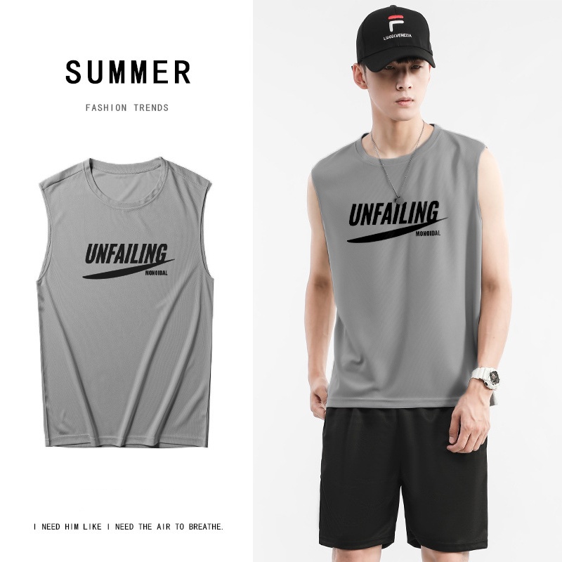 Áo Tank Top nam UNIFUN mã TT1-Q thể thao Tank top kiểu lót form rộng nách tập gym, bóng rổ chất lưới co giãn hè