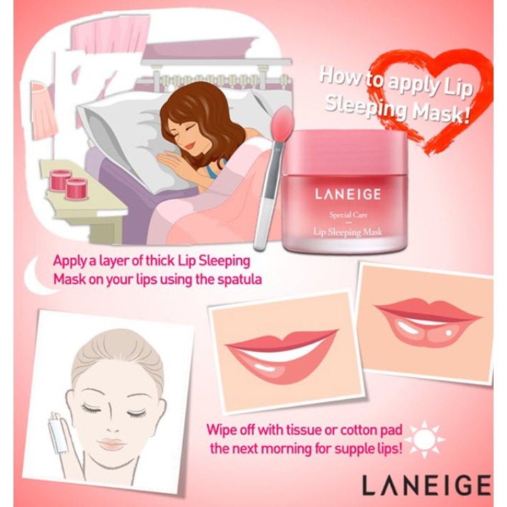 (hàng Mới Về) Mặt Nạ Ngủ Cho Môi Laneige 3g 100% Chính Hãng Hàn Quốc | BigBuy360 - bigbuy360.vn