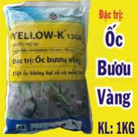 Yellow-K 12GB [ĐẶC TRỊ ỐC BƯƠU VÀNG] Thuốc trừ ốc bươu vàng, ốc sên, ốc ma cắn phá lúa, ăn lá cây trồng, hoa kiểng