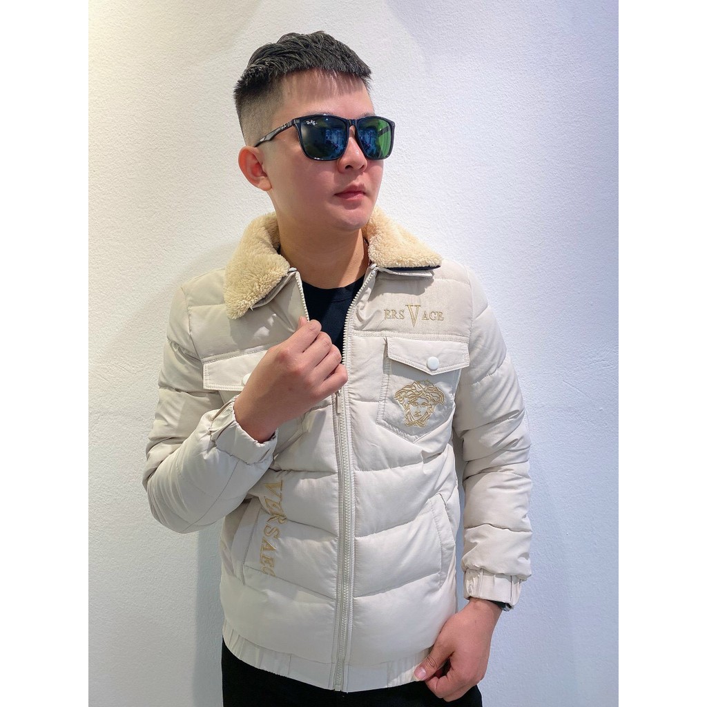 Áo khoác nam 3 lớp - cổ lông tháo rời, phao nam siêu chất mặt gió dầy, thời trang hàn quốc